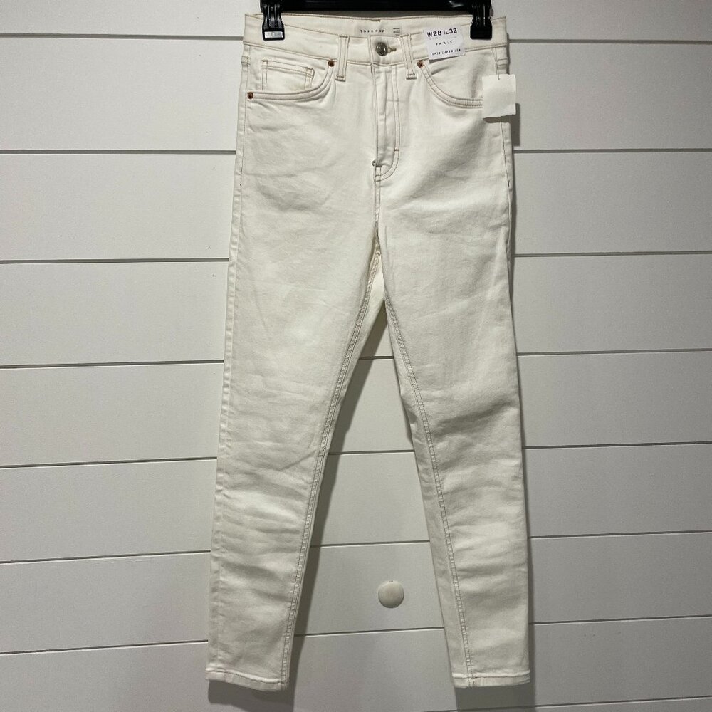 Topshop off white jeans